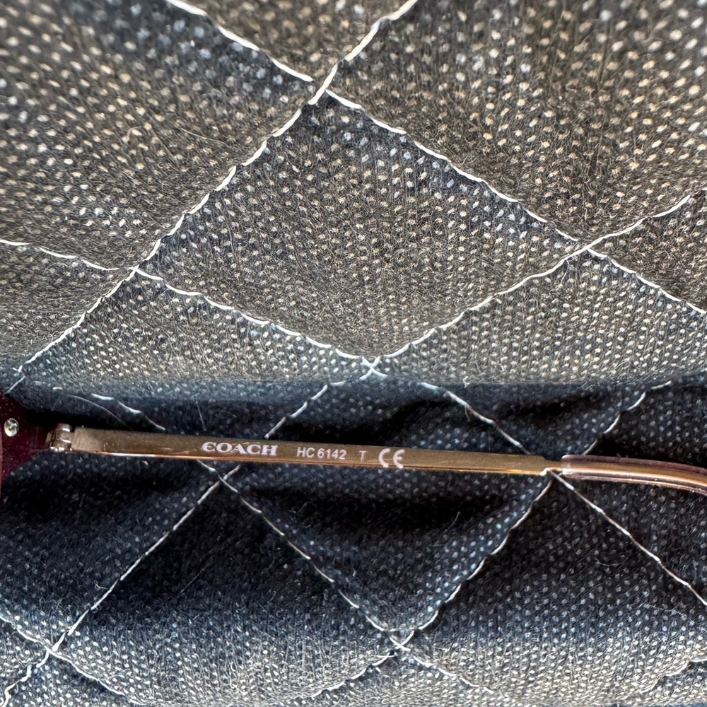 Coach Burgundy Glitter Eyeglass Frames - Picture 6 of 6